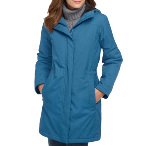L.L. Bean Jackets & Blazers - L.L. Bean Teal Winter Warmer Long Hooded Coat